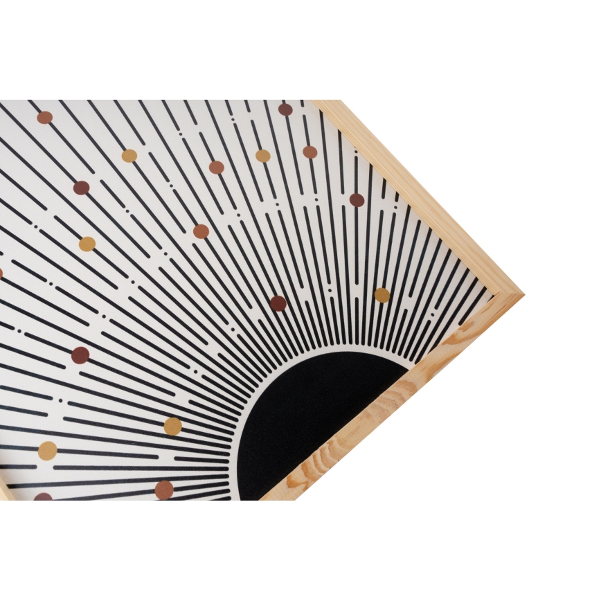 KÉSZLET 3x Kép képkeretben 50x70 cm bézs/barna