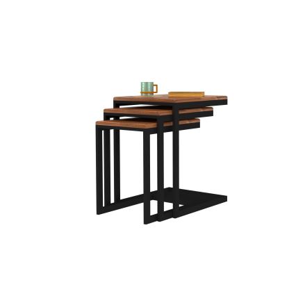 KÉSZLET 3x Kisasztal EGE fenyő