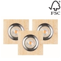 KÉSZLET 3x LED Beépíthető lámpa VITAR 1xGU10/5W/230V homokkő – FSC igazolt