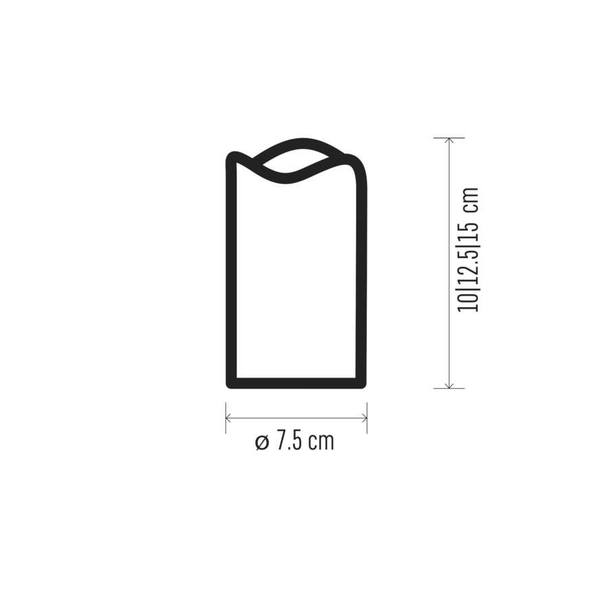 KÉSZLET 3x LED Dekor gyertya 3xLED/0,06W/3xAAA + távirányítás