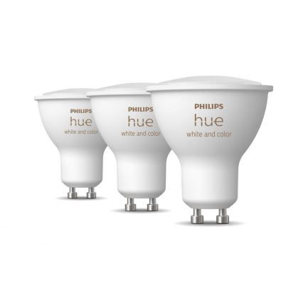 KÉSZLET 3x LED Dimmelhető izzó Philips Hue White And Color Ambiance GU10/5W/230V 2000-6500K