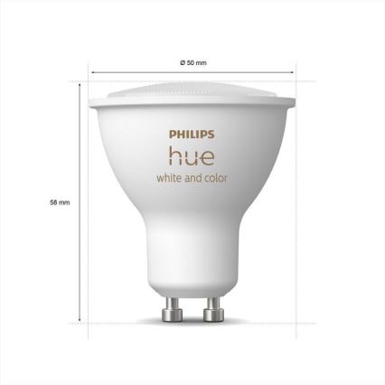 KÉSZLET 3x LED Dimmelhető izzó Philips Hue White And Color Ambiance GU10/5W/230V 2000-6500K