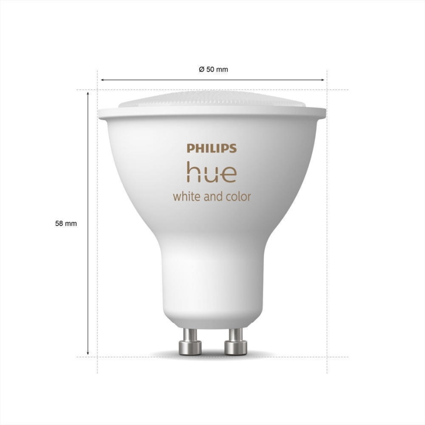 KÉSZLET 3x LED Dimmelhető izzó Philips Hue White And Color Ambiance GU10/5W/230V 2000-6500K