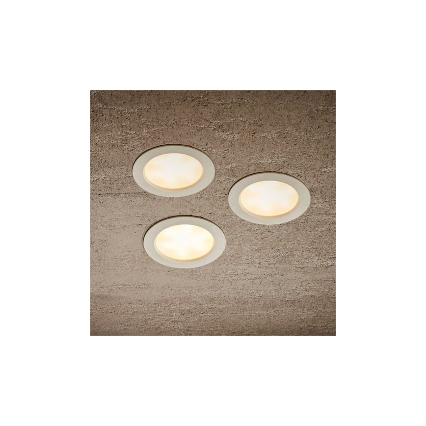 KÉSZLET 3x LED Fürdőszobai beépíthető lámpa MIRO LED/4W/230V IP44