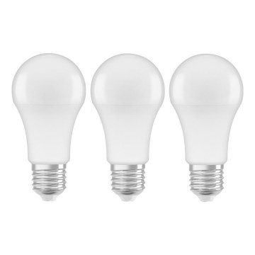 KÉSZLET 3x LED Izzó A60 E27/10W/230V 2700K