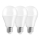 KÉSZLET 3x LED Izzó A60 E27/10W/230V 3000K