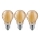 KÉSZLET 3x LED Izzó CLASIC AMBER A60 E27/9W/230V 2200K - Brilagi