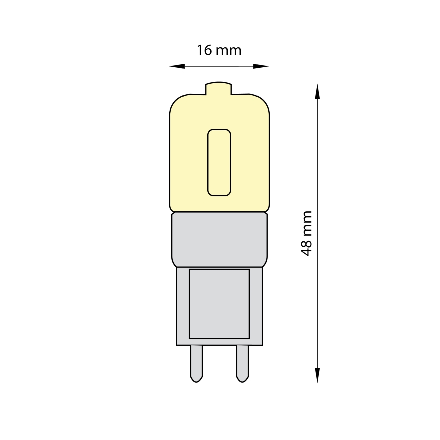 KÉSZLET 3x LED Izzó ECOLINE G9/2,5W/230V 3000K - Brilagi