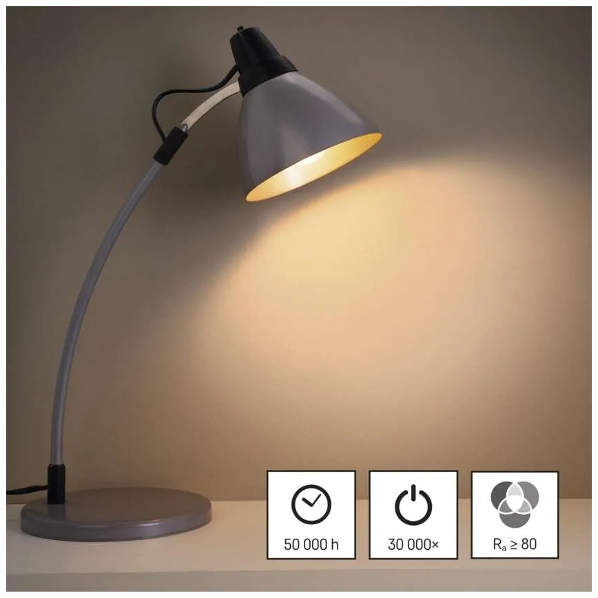 KÉSZLET 3x LED Izzó FILAMENT A60 E27/3,8W/230V 2700K Energiaosztály A