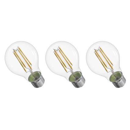 KÉSZLET 3x LED Izzó FILAMENT A60 E27/3,8W/230V 4000K Energiaosztály A