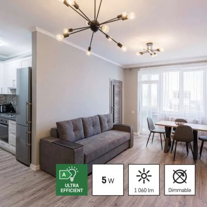 KÉSZLET 3x LED Izzó FILAMENT A60 E27/5W/230V 2700K Energiaosztály A