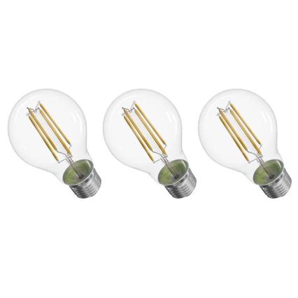 KÉSZLET 3x LED Izzó FILAMENT A60 E27/5W/230V 4000K Energiaosztály A