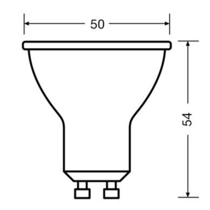 KÉSZLET 3x LED Izzó PAR16 GU10/4,5W/230V 2700K - Osram