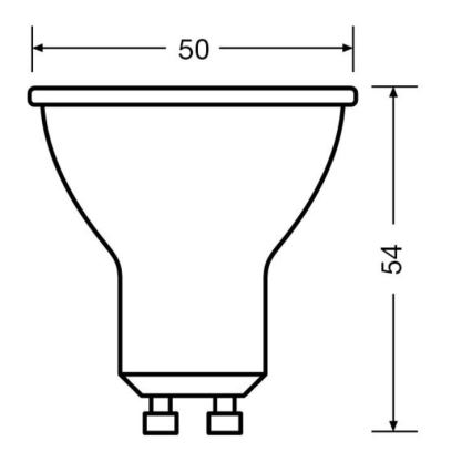 KÉSZLET 3x LED Izzó PAR16 GU10/6,9W/230V 2700K 36° - Osram