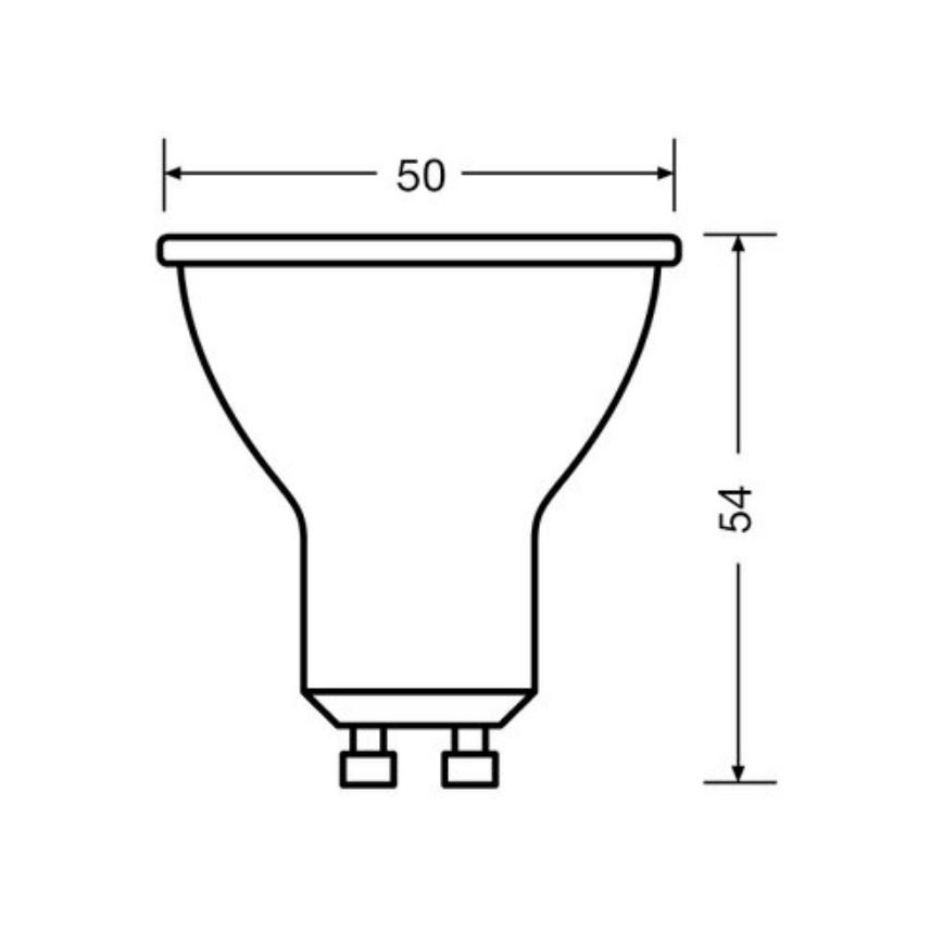 KÉSZLET 3x LED Izzó PAR16 GU10/6,9W/230V 4000K - Osram