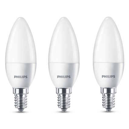 KÉSZLET 3x LED Izzó Philips E14/5,5W/230V 2700K