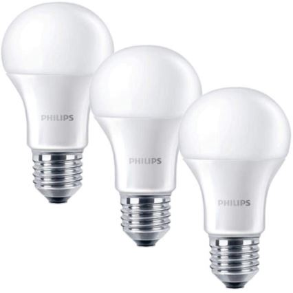 KÉSZLET 3x LED Izzó Philips E27/5,5W/230V 2700K