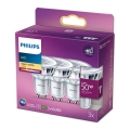 KÉSZLET 3x LED Izzó Philips GU10/4,6W/230V 2700K