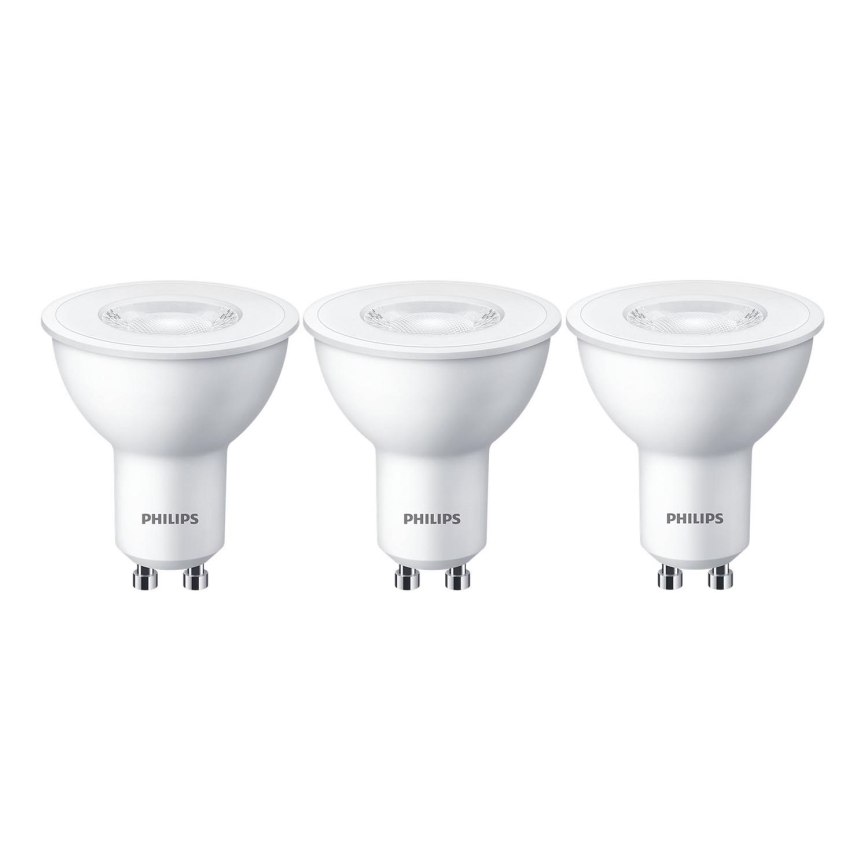 KÉSZLET 3x LED Izzó Philips GU10/4,7W/230V 2700K