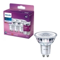 KÉSZLET 3x LED Izzó Philips PAR16 GU10/3,5W/230V 4000K