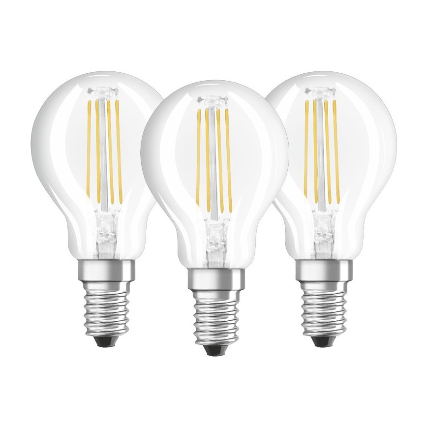 KÉSZLET 3x LED Izzó P40 E14/4W/230V 2700K - Osram