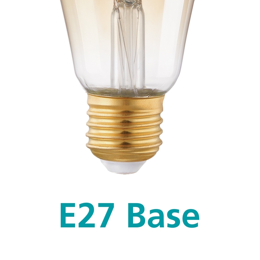 KÉSZLET 3x LED Izzó VINTAGE ST64 E27/4W/230V 2200K - Eglo 12851