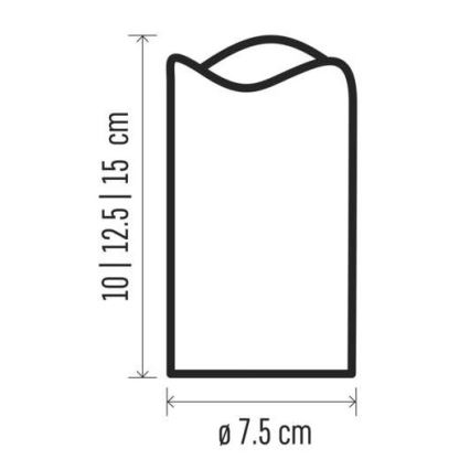KÉSZLET 3x LED Karácsonyi dekoráció 3xLED/3x3AAA + távirányító