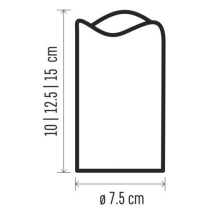 KÉSZLET 3x LED Karácsonyi dekoráció 3xLED/3x3AAA + távirányító