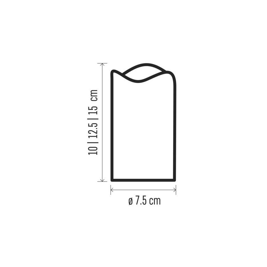 KÉSZLET 3x LED Karácsonyi dekoráció 3xLED/3x3AAA + távirányító