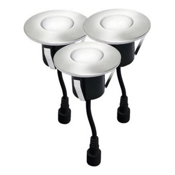 KÉSZLET 3x LED Kültéri beépített lámpa EASY CONNECT LED/1,2W/230V 3000K IP67