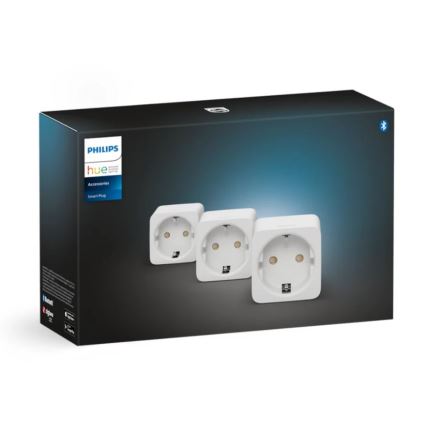 KÉSZLET 3x Okos konnektor Philips Hue Intelligens dugó EU SCHUKO