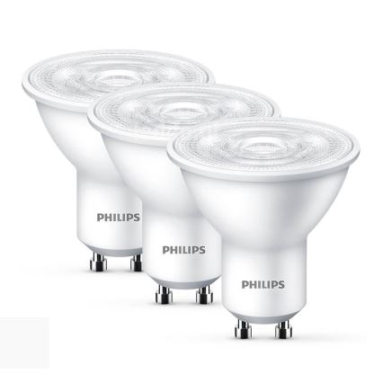 Készlet 3xLED Izzó Philips GU10/4,7W/230V 2700K