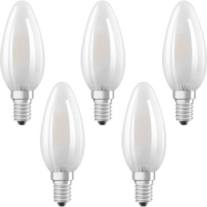 KÉSZLET 5x LED Izzó VINTAGE E14/4W/230V 2700K - Osram