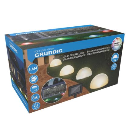 KÉSZLET 5x LED Napelemes lámpa LED/3,2V 600 mAh többszínű