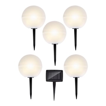 KÉSZLET 5x LED Szolár lámpa LED/3,2V többszínű