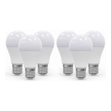 KÉSZLET 6x LED Izzó E27/10W/230V 2800K