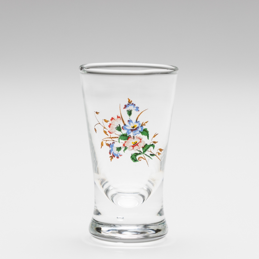 Készlet 6x likőrös üveg csokor motívummal no. 3