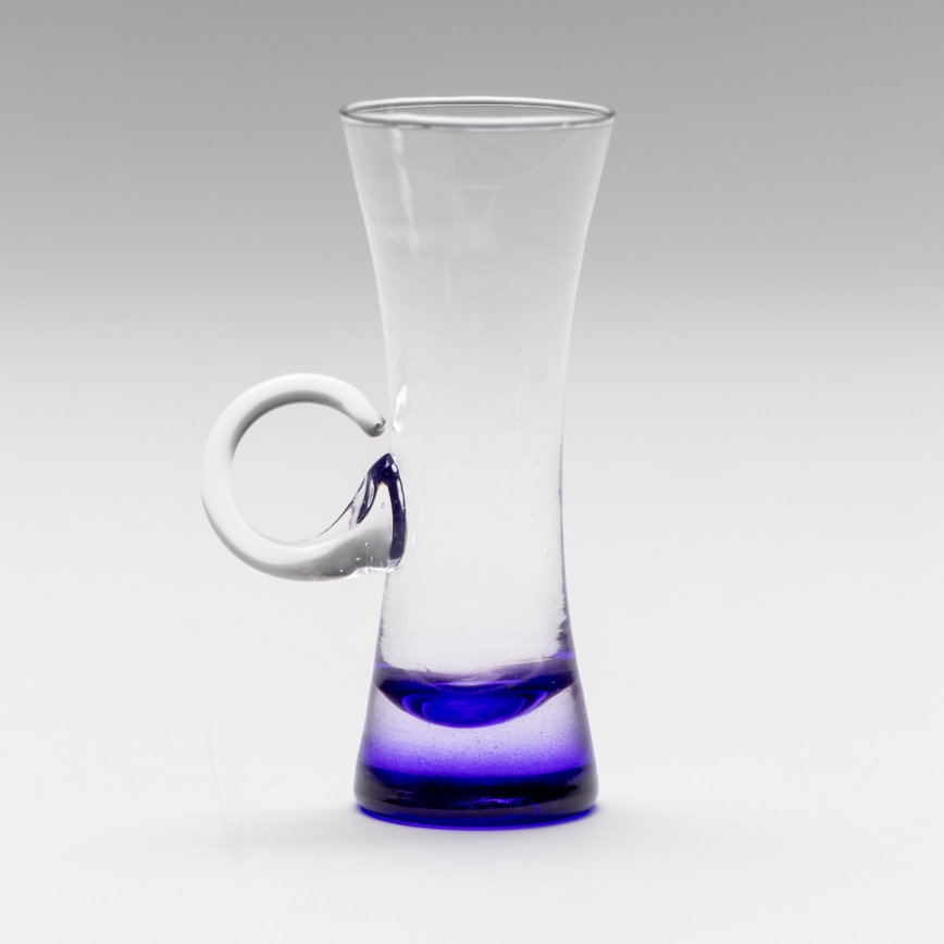 Készlet 6x likőrpohár markolattal lila