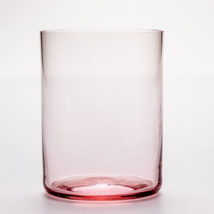 Készlet 6x üveg 200 ml piros átlátszó