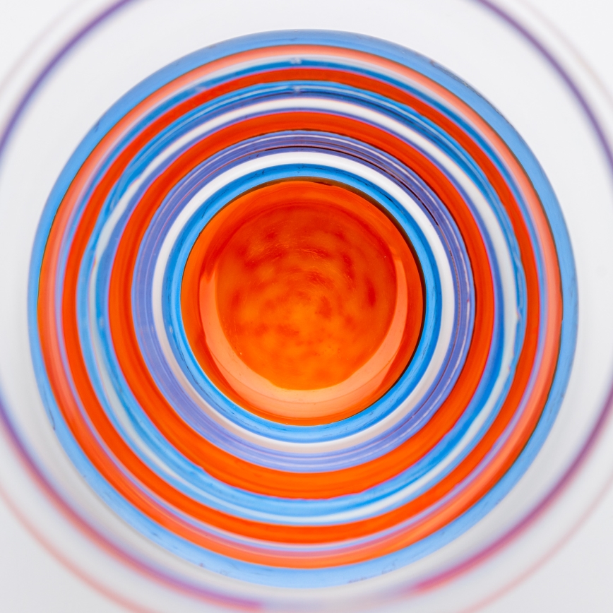 Készlet 6x üveg Katka 130 ml kék piros