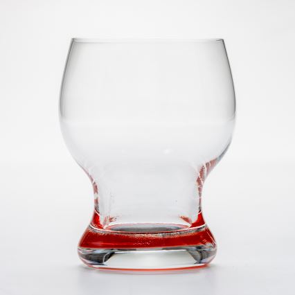 Készlet 6x üveg Katka 170 ml piros átlátszó