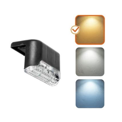 KÉSZLET 8x LED Napelemes lépcsőház világítás LED/0,06W/1,2V 3000K IP44 600 mAh