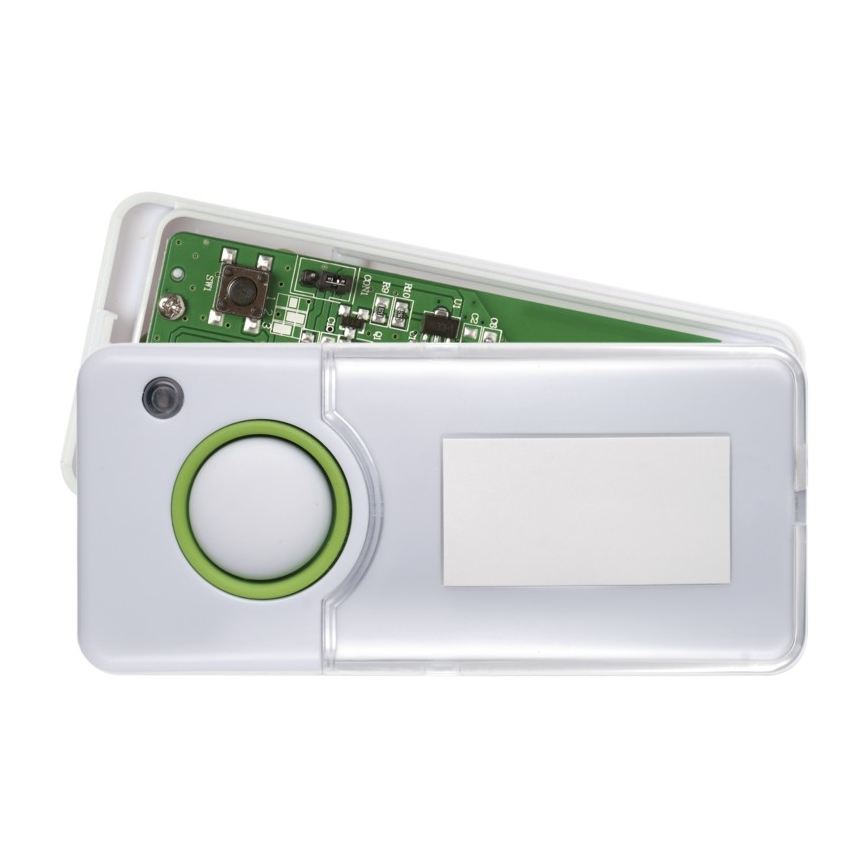 KÉSZLET  Drótnélküli konnektoros csengő 2x nyomógomb 230V