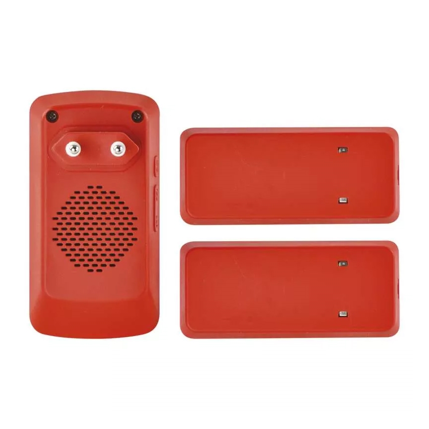 KÉSZLET Vezeték nélküli ajtócsengő + 2x gomb 230V IP44