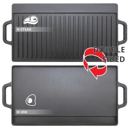 Kétoldalas grilllap 50x23 cm