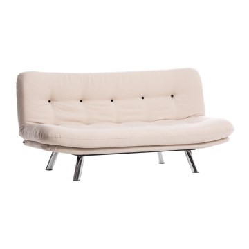 Kétszemélyes kihúzható BAKU kanapé, krémszínű
