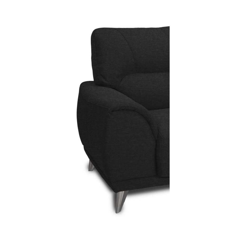 Kétszemélyes LIVORNO kanapé fekete színben