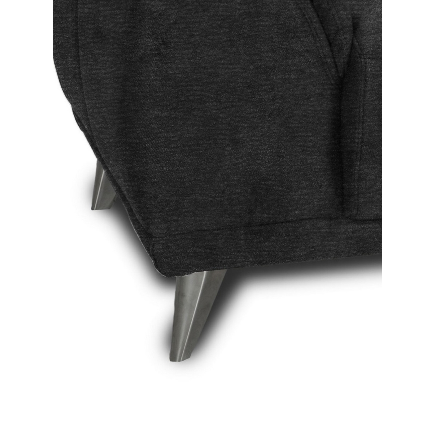 Kétszemélyes LIVORNO kanapé fekete színben