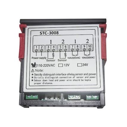 Kettős digitális termosztát 3W/230V