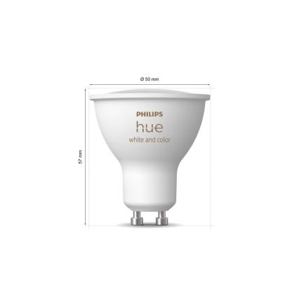 Philips Hue WHITE AND COLOR AMBIANCE kezdőkészlet 3xGU10/4,2W/230V 2200-6500K + Hue bridge